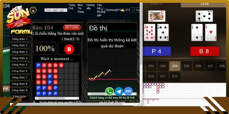 Phần mềm dự đoán Baccarat đưa ra xác suất