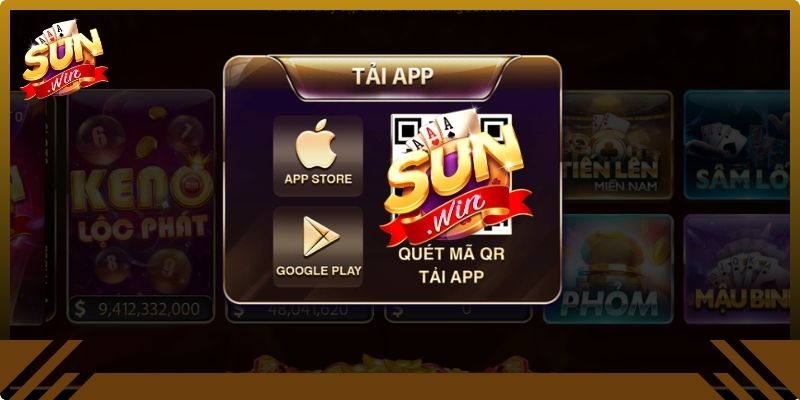 Quy trình chi tiết các bước tải app Sunwin20